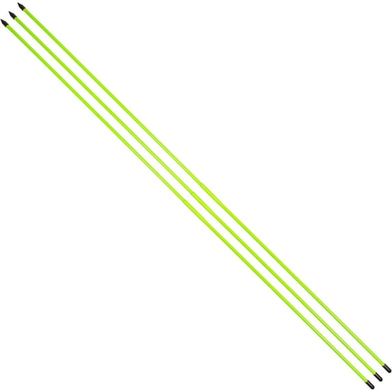 GoSports Golf Alignment Training Sticks 3 Pack Golf Alignment Aid Practice Rods Green