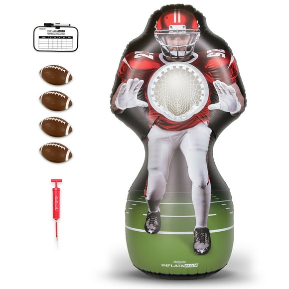 GoSports Inflataman Football Challenge - Inflatable Receiver Touchdown Toss Game