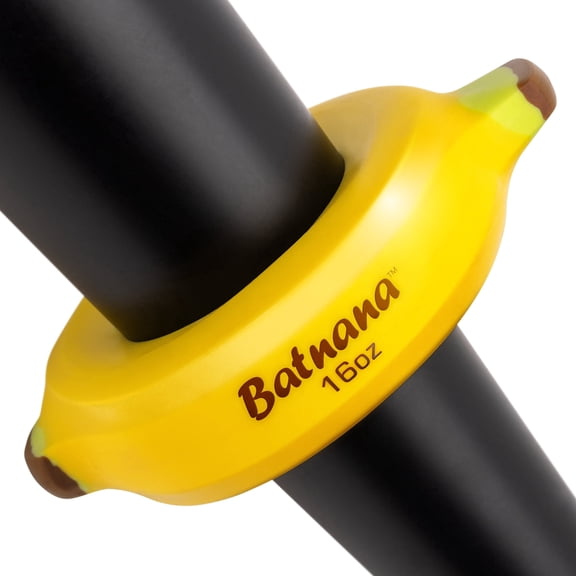 GoSports Original Batnana Baseball and Softball Bat Weight  16 oz Baseball Drip Bat Donut for Youth and Adult