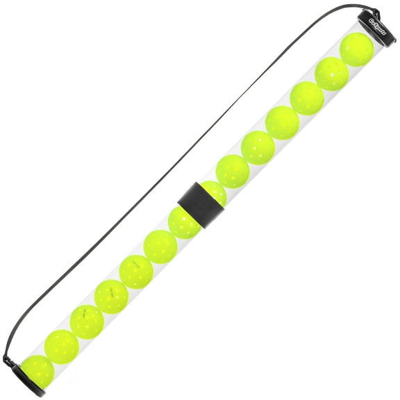 GoSports Pickleball & Tennis Pickup Clear Tube - Ball Retriever Holder, Fits 14 Pickleballs