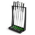 thumbnail image 1 of GoSports Premium Wooden Golf Putter Stand - Indoor Display Rack - Holds 6 Clubs - Black, 1 of 6