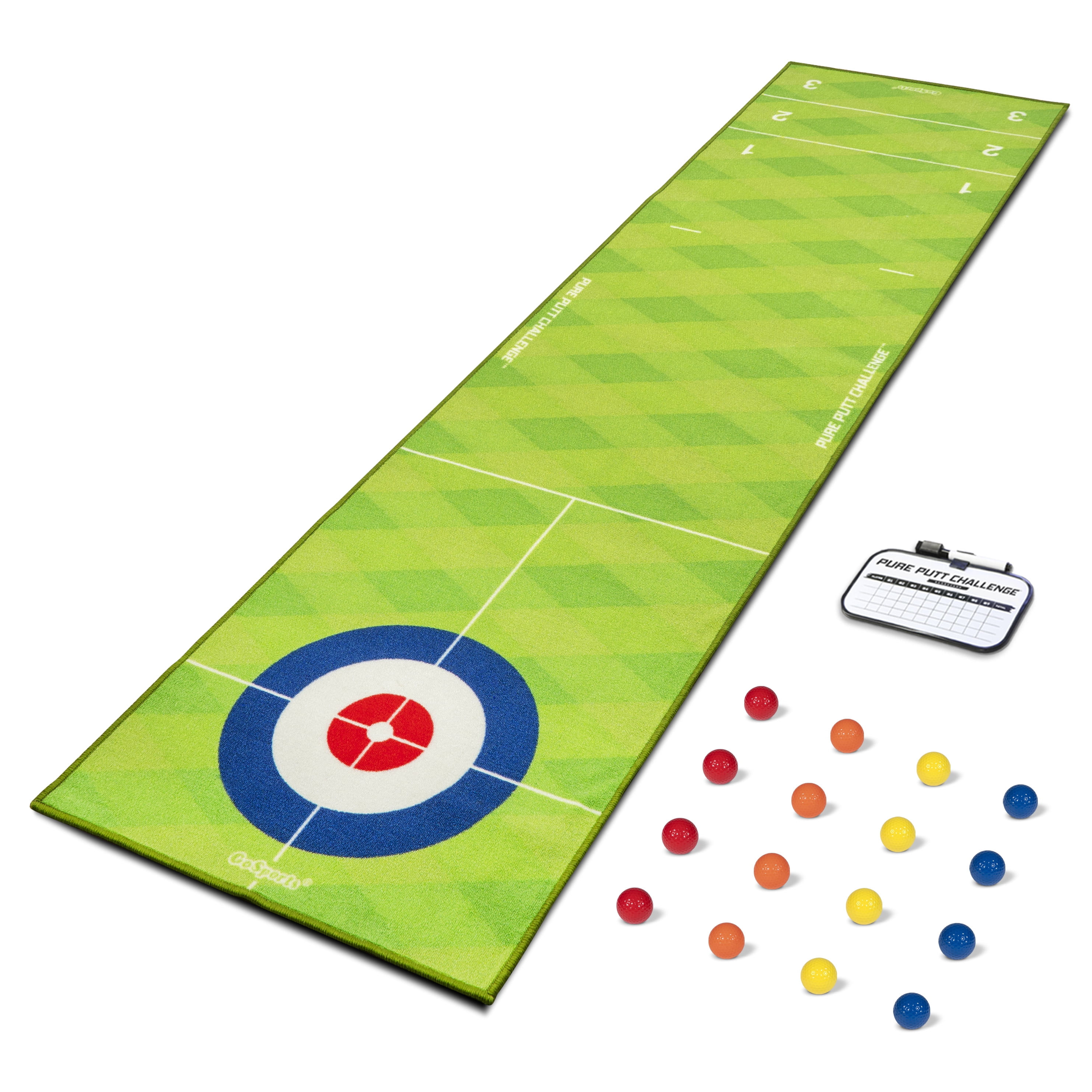 GoSports Pure Putt Challenge Curling & Shuffleboard 2in1 Putting Game