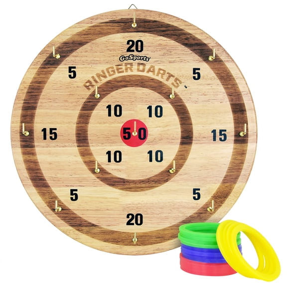 GoSports Ringer Darts Indoor Outdoor Wood Toss Game