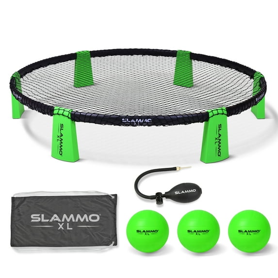 GoSports Slammo XL Lawn Game Set 48" Net 3 Giant Balls Indoor/Outdoor Play