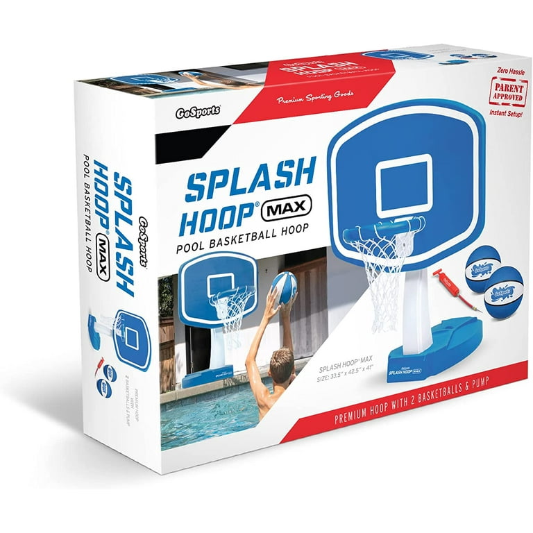 GoSports Splash Hoop Max Pool Basketball Hoop with 2 Premium Water