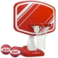 thumbnail image 1 of GoSports Splash Hoop PRO Swimming Pool Basketball Game - Includes Poolside Water Basketball Hoop, 2 Balls and Pump - Red, 1 of 8
