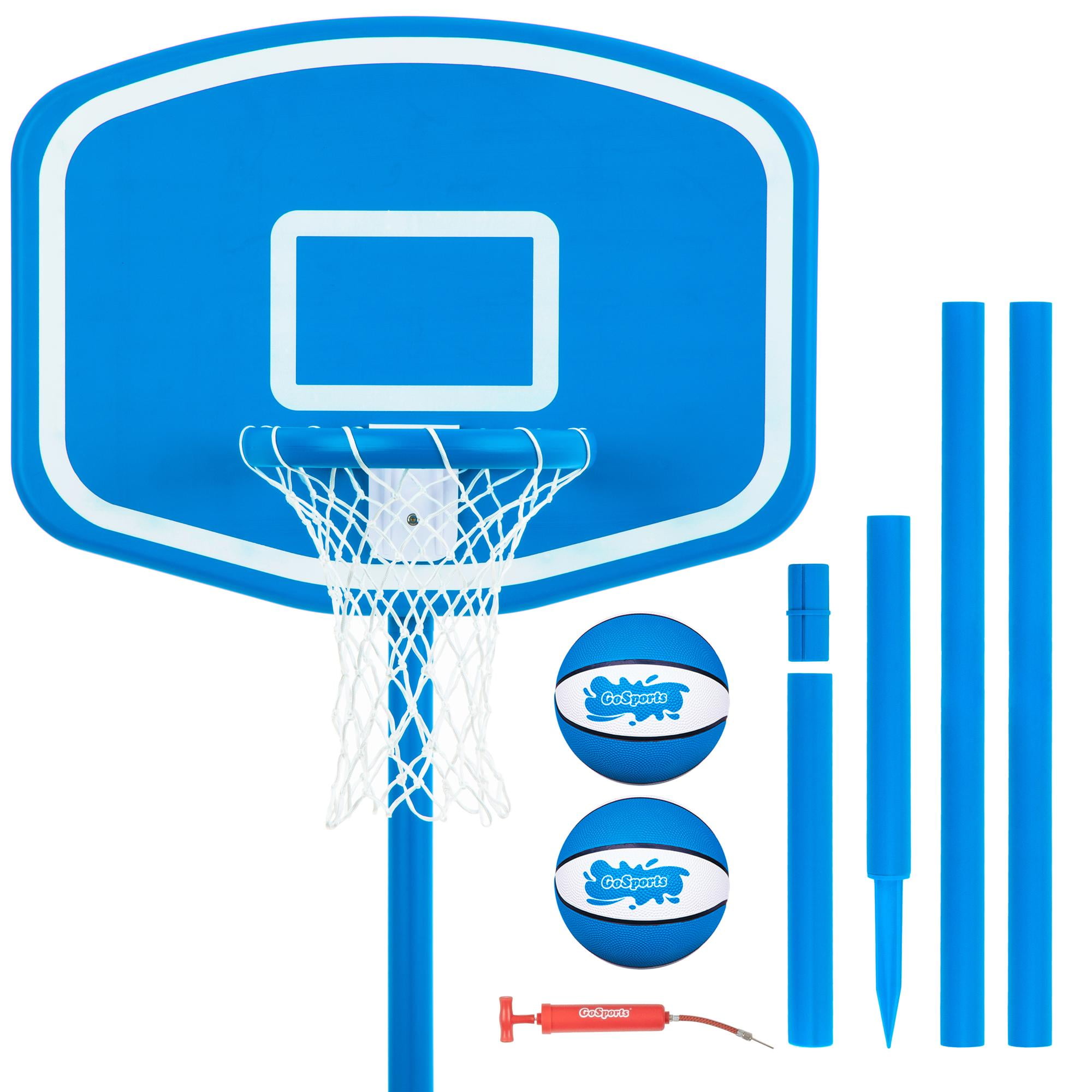 48" Blue Durable In-Ground Poolside Basketball Hoop Set