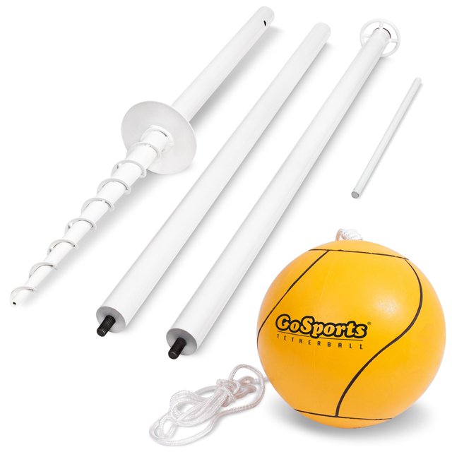 GoSports Tetherball Game Set, Complete Tetherball Setup with Ball, Rope