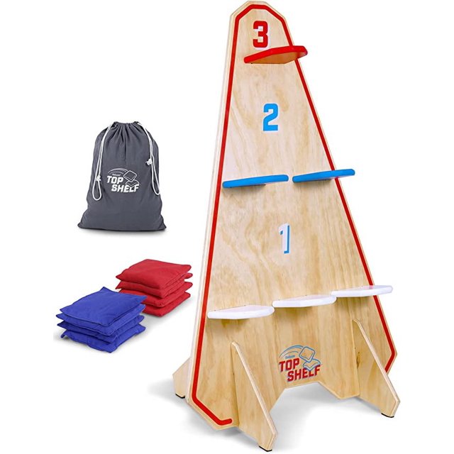 GoSports Top Shelf Toss Vertical Cornhole Game Bean Bag Toss with a