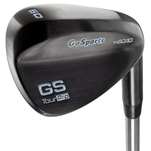GoSports Tour Pro Golf Wedges – 60 Lob Wedge Degree in Black Finish (Right Handed)