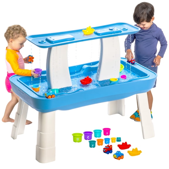 GoSports Water Table with Pump for Toddlers Ages 1.5 - 4 Years - Outdoor Water Play Table for Kids with Integrated Circulating Water Pump