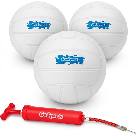 GoSports Water Volleyball 3 Pack, Great for Swimming Pools or Lawn Volleyball Games