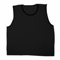 thumbnail image 1 of GoTEAM! Pro Striped Mesh Sport Training Pinnies- Adult Black, 1 of 3