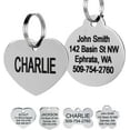 thumbnail image 1 of GoTags Stainless Steel Pet ID Tags, Personalized Dog Tags and Cat Tags, up to 8 Lines of Custom Text, Engraved on Both Sides, in Bone, Round, Heart, Bow Tie and More, 1 of 7