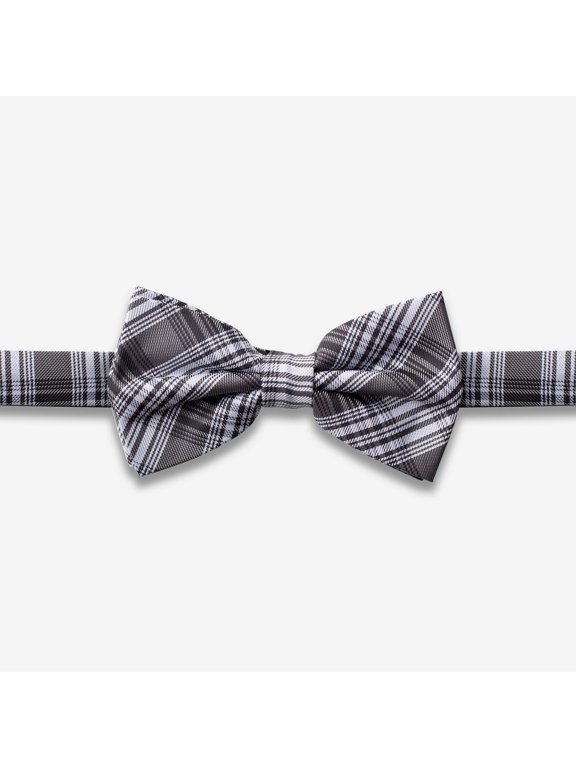 Men's Plaid Bowtie - Bow Ties Ready to Wear - Pretied Adjustable Ties for Short or Tall Men