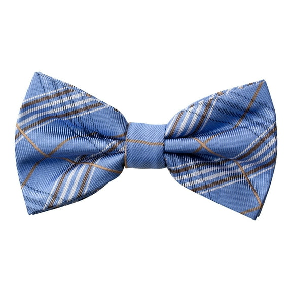 GoTie Men's Plaid Bowtie - Bow Ties Ready to Wear - Pretied Adjustable Ties for Short or Tall Men