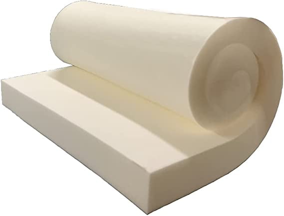 GoTo Foam Upholstery Cushion - 1"H X 18"W X 36"L, 44ILD Firm, Made In USA