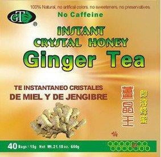 GoTo Tea Instant Crystal Honey Ginger Tea (40 Tea Bags)
