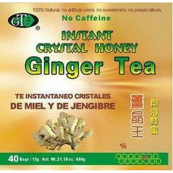 GoTo Tea Instant Crystal Honey Ginger Tea (40 Tea Bags)