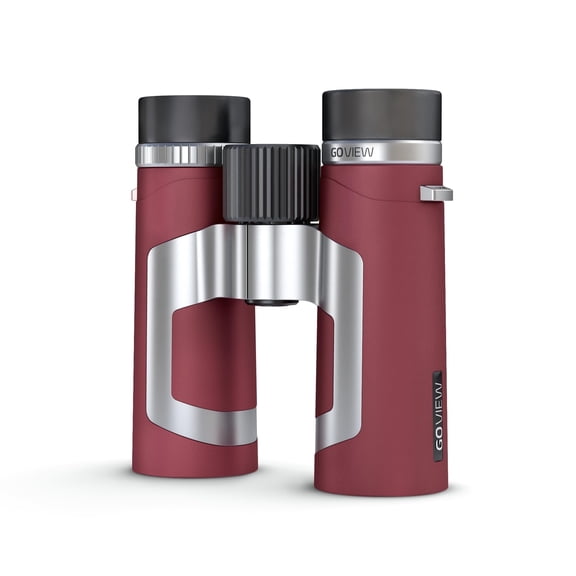 GoView Zoomr 10x34 Binoculars, Ruby Red, New