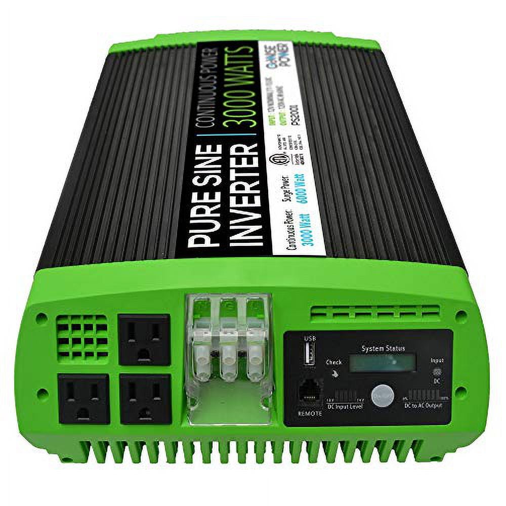 GoWISE Power 3000W Continuous 6000W Surge Peak Power Pure Sine Wave