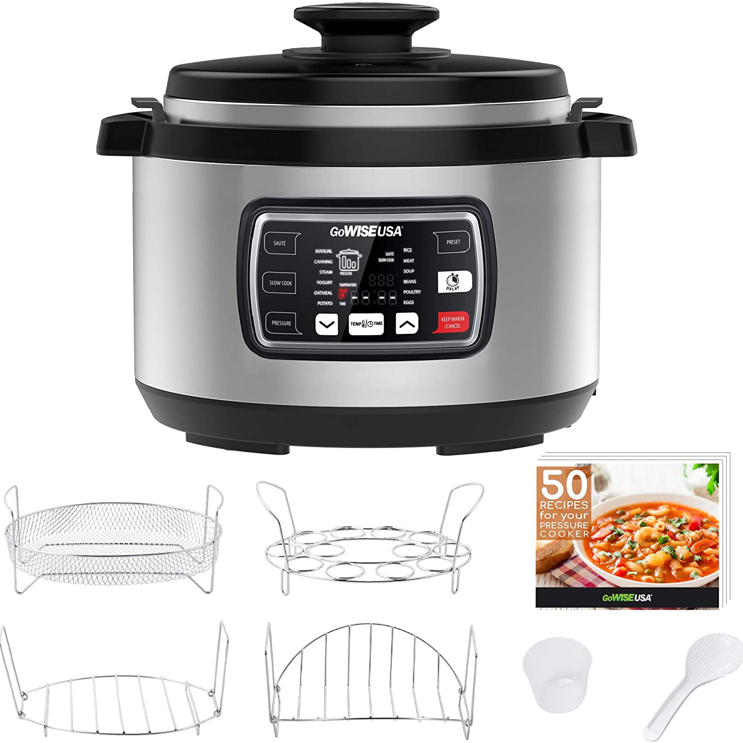 GoWise 12-in-1 Multi Functional 9.5 Qt Stainless Steel Electric