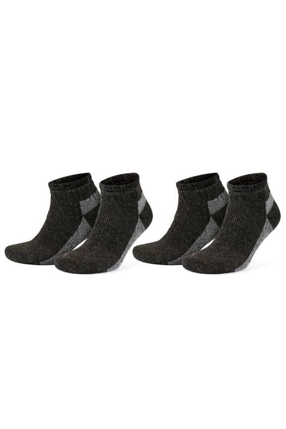 Alpaca Wool Ankle Socks For Men and Women | Full Terry Thick Socks | 2 Pairs | Model: 6007