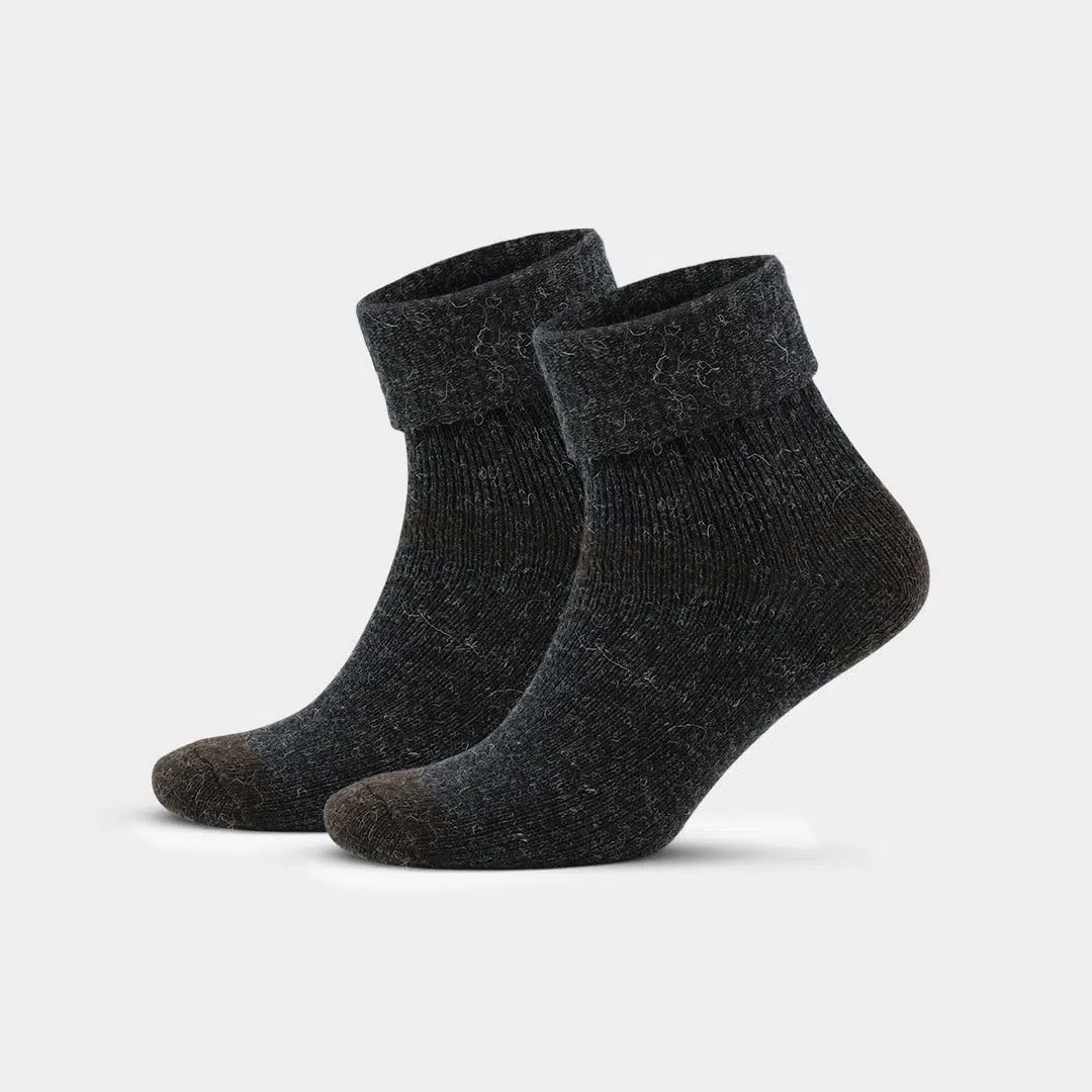 GoWith Alpaca Wool Ankle Socks For Women | Warm Socks | 2 Pairs | Model: 2056