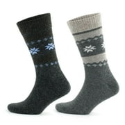 GoWith Alpaca Wool Socks For Men and Women | Cozy Warm Crew Socks | 2 Pairs | Model: 3097