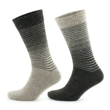GoWith Alpaca Wool Socks For Men and Women | Cozy Warm Crew Socks | 2 Pairs | Model: 3098