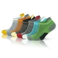 thumbnail image 1 of GoWith Bamboo Colorful Running Socks For Men | Zero Cushion | 6 Pairs | Model: 3152, 1 of 13