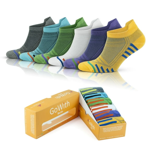 GoWith Bamboo Colorful Running Socks For Women | 6 Pairs | Model: 2150