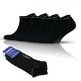 thumbnail image 1 of GoWith Cotton Black Short Sneaker Socks For Men | 4 Pairs | Model: 3116, 1 of 7