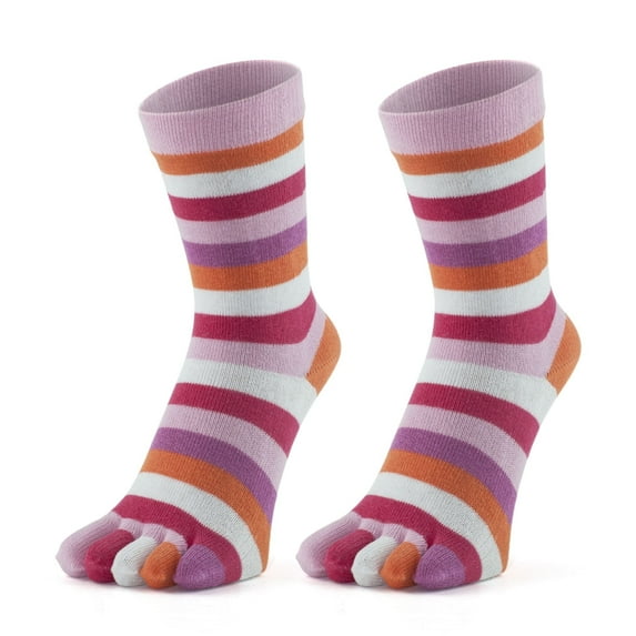 GoWith Cotton Colorful Funny Toe Socks For Women | 2 Pairs | Model: 2206