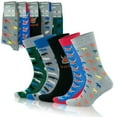 thumbnail image 1 of GoWith Cotton Funny Crew Socks For Men | Animal Patterned Socks | 5 Pairs | Model: 3512, 1 of 10