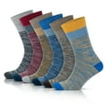 thumbnail image 1 of GoWith Cotton Novelty Dress Socks For Men | Soft Colorful Socks | 6 Pairs | Model: 6017, 1 of 12