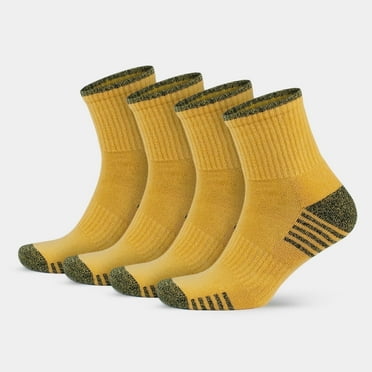 GoWith Cotton Quarter Athletic Hiking and Boot Socks for Men & Women| 4 Pairs | Model: 3502