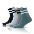 thumbnail image 1 of GoWith Cotton Striped Socks For Men | Thin Summer Retro Socks | 4 Pairs | Model: 3501, 1 of 9