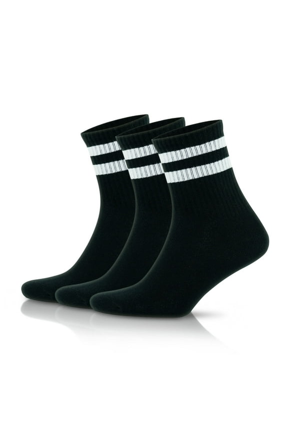 Cotton Striped Socks For Women | Thin Summer Socks | 3 Pairs | Model: 2501