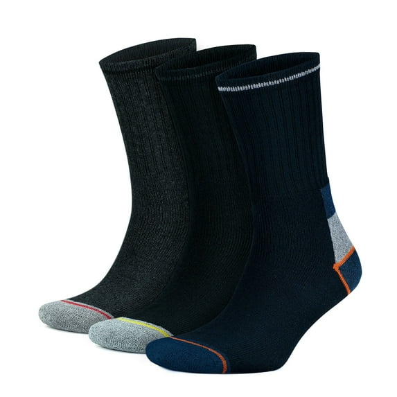 GoWith Cotton Work Socks For Men | Thick Outdoor Boot Socks | 3 Pairs | Model: 6016
