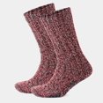 thumbnail image 1 of GoWith Merino Wool Grip Socks For Men | Red No-Slip Socks | 2 Pairs | Model: 6043, 1 of 17