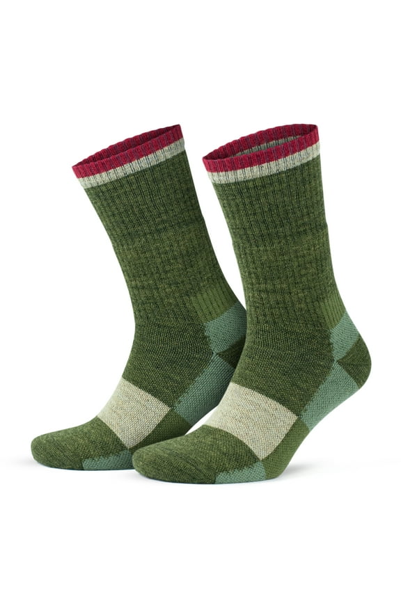 Merino Wool Hiking Socks For Men and Women | Full Cushion Boot Socks | 2 Pairs | Model: 3597