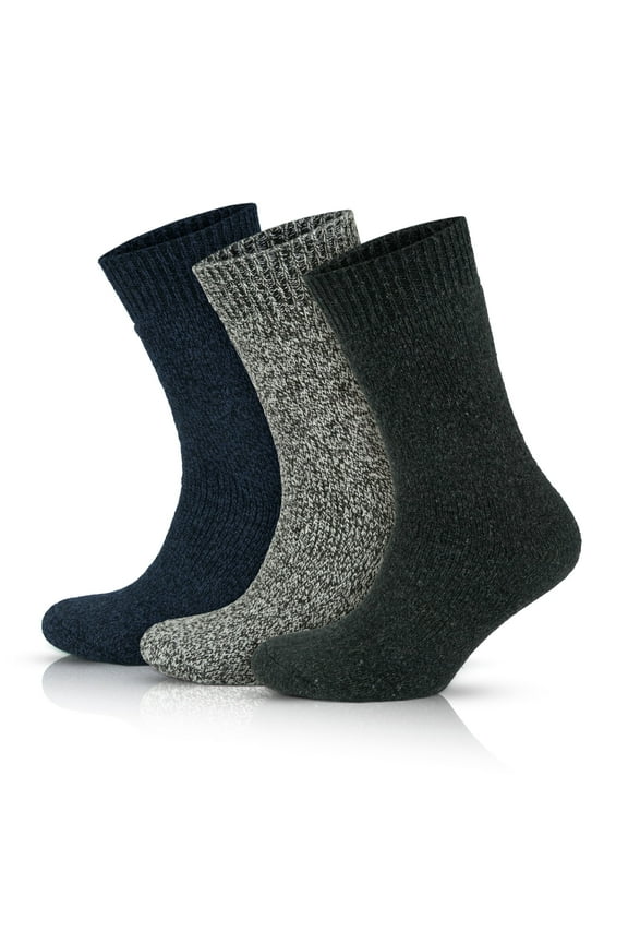 Merino Wool Socks For Men | Thermal Extra Thick Socks | 3 Pairs | Model: 6042