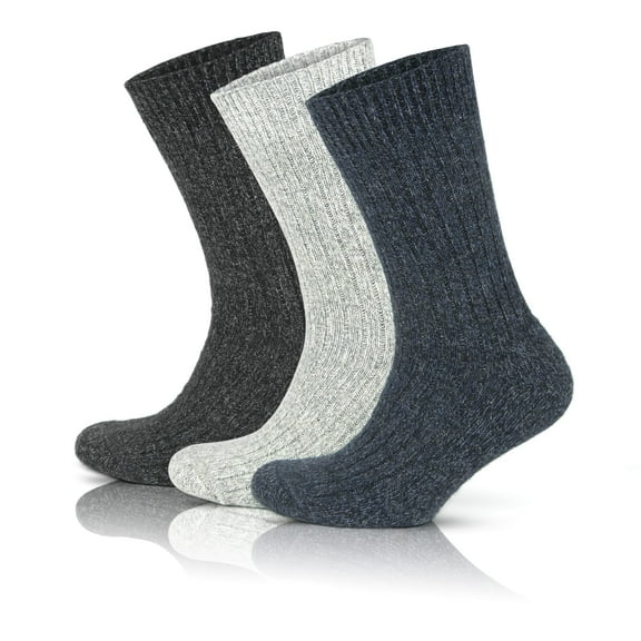 GoWith Merino Wool Socks For Men | Thick Soft Cozy Winter Socks | 3 Pairs | Model: 6004