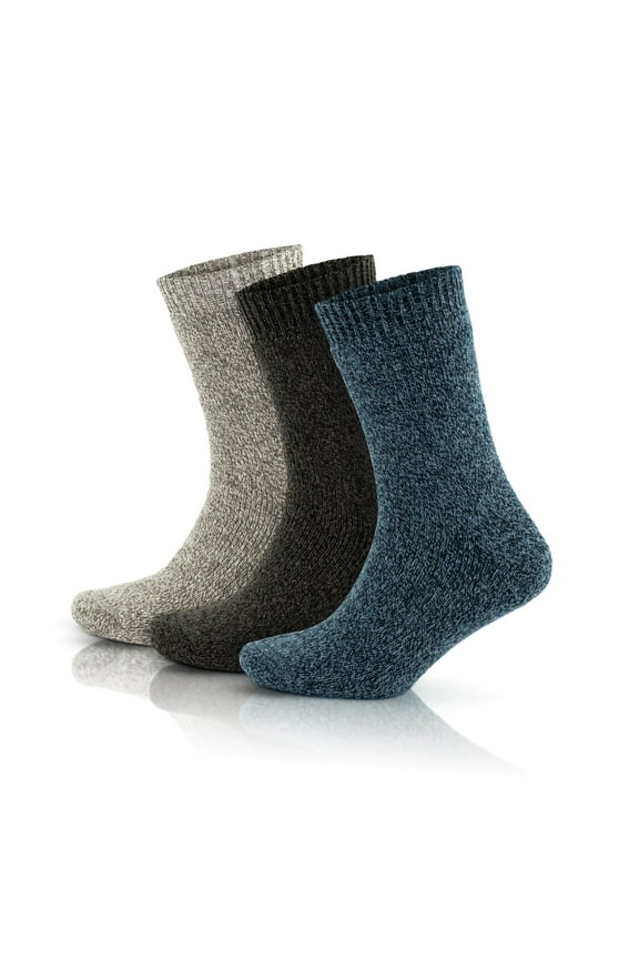 Thick Wool Socks For Women | Thermal Winter Crew Socks | 3 Pairs | Model: 2038