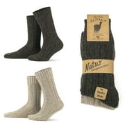 GoWith Unisex Alpaca Wool Extra Thick Cozy Socks | 2 Pairs | Model: 3094