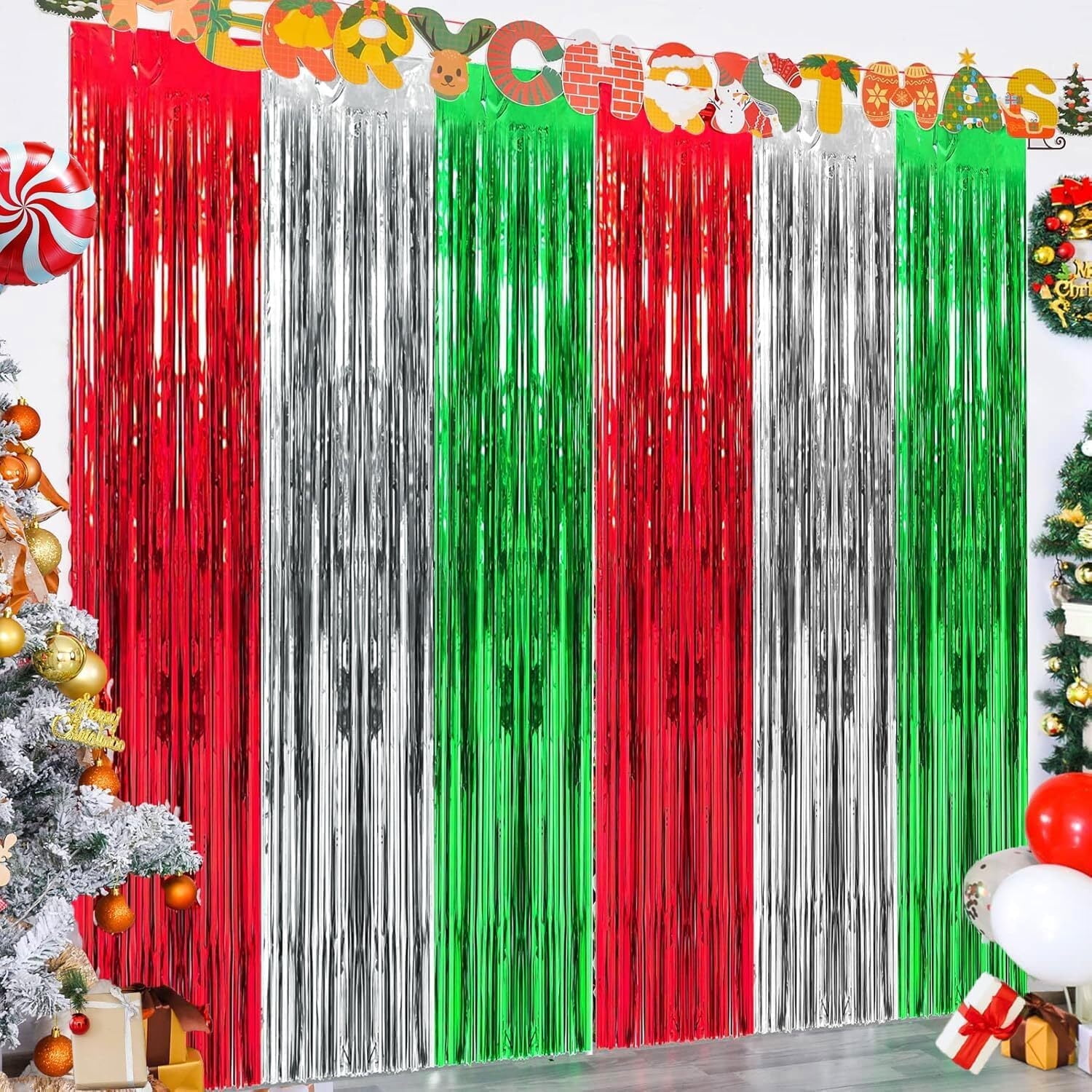 Christmas Ugly Sweater Tablecloths (3 Pack) – 105x54 Inch Tacky Sweater Plastic Table Covers For Holiday Parties - View #6