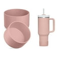 thumbnail image 1 of GoXteam 2 Pack Silicone Boot for Stanley 40oz Quencher Adventure Tumbler, Bottom Boot for Stanley IceFlow Flip 30 20 oz, Stanley Cup Protector Sleeve Cover Boots for Stanley 40oz, Pink, 1 of 6