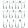 thumbnail image 1 of GoXteam 20-Ounce Plastic Tumblers (Set of 12), Plastic Drinking Glasses, Restaurant-Style Tumblers, Commercial-Grade Cups, Stackable, BPA-Free, Shatter-Proof, Dishwasher-Safe, Clear, 1 of 7