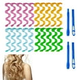 thumbnail image 1 of GoXteam 24PCS Hair Curlers Heatless Wave and Spiral Formers (12inches) with Styling Hooks Magic Hair Rollers No Heat Damage for Women and Kids' Short and Medium Hair (12inch), 1 of 7